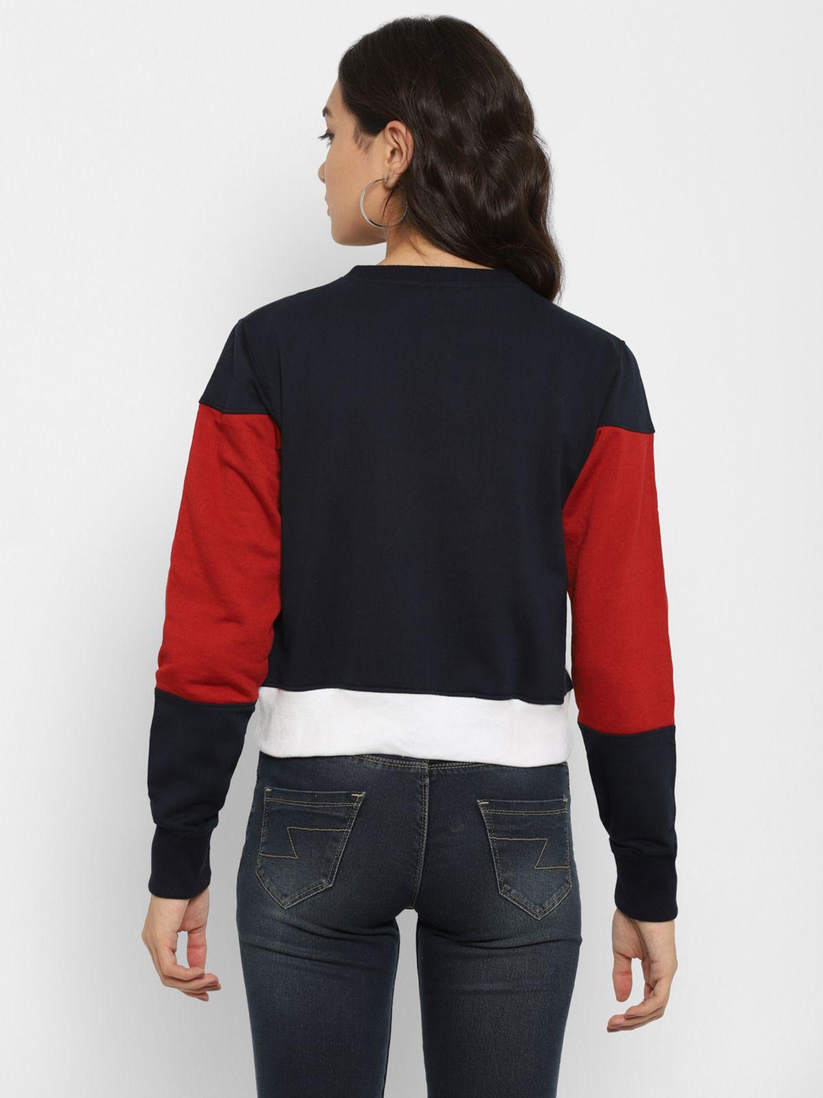 Women's Sweatshirt (Red, Blue, White)